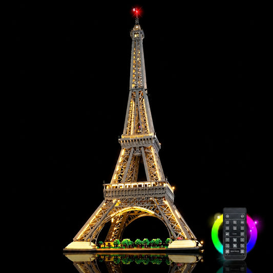 premium LED light kit for LEGO® Eiffel Tower Standard Version #10307, close-up of the LED lighting detail