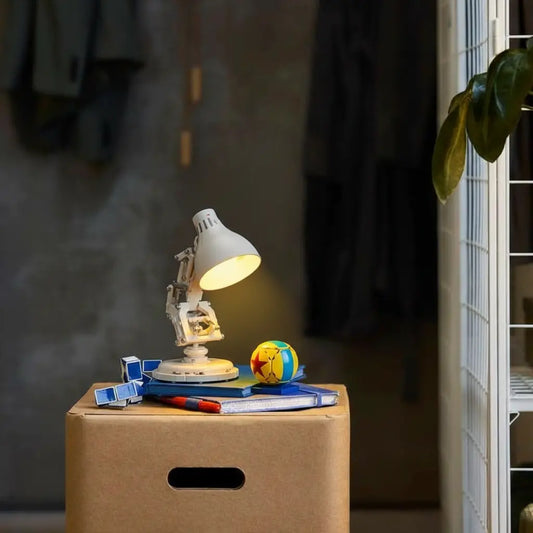display lighting in a dark room: Bright My Bricks display light kit for LEGO® Ideas ǀ Disney Pixar Luxo Jr. #21357