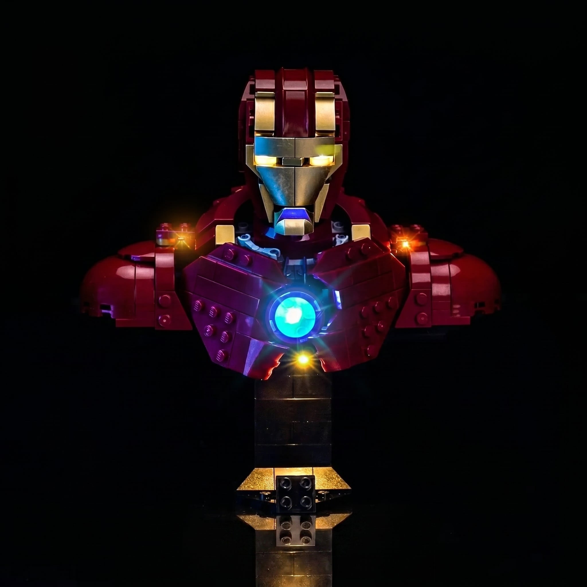iron man helmet bust Light Kit for LEGO® Marvel Iron Man MK4 Bust #76327