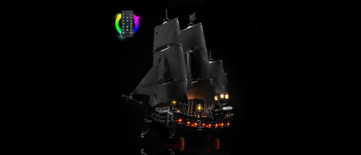 A Waterline Under the Hull — Light Kit for LEGO® Icons Captain Jack Sparrow's Pirate Ship #10365 Upgraded