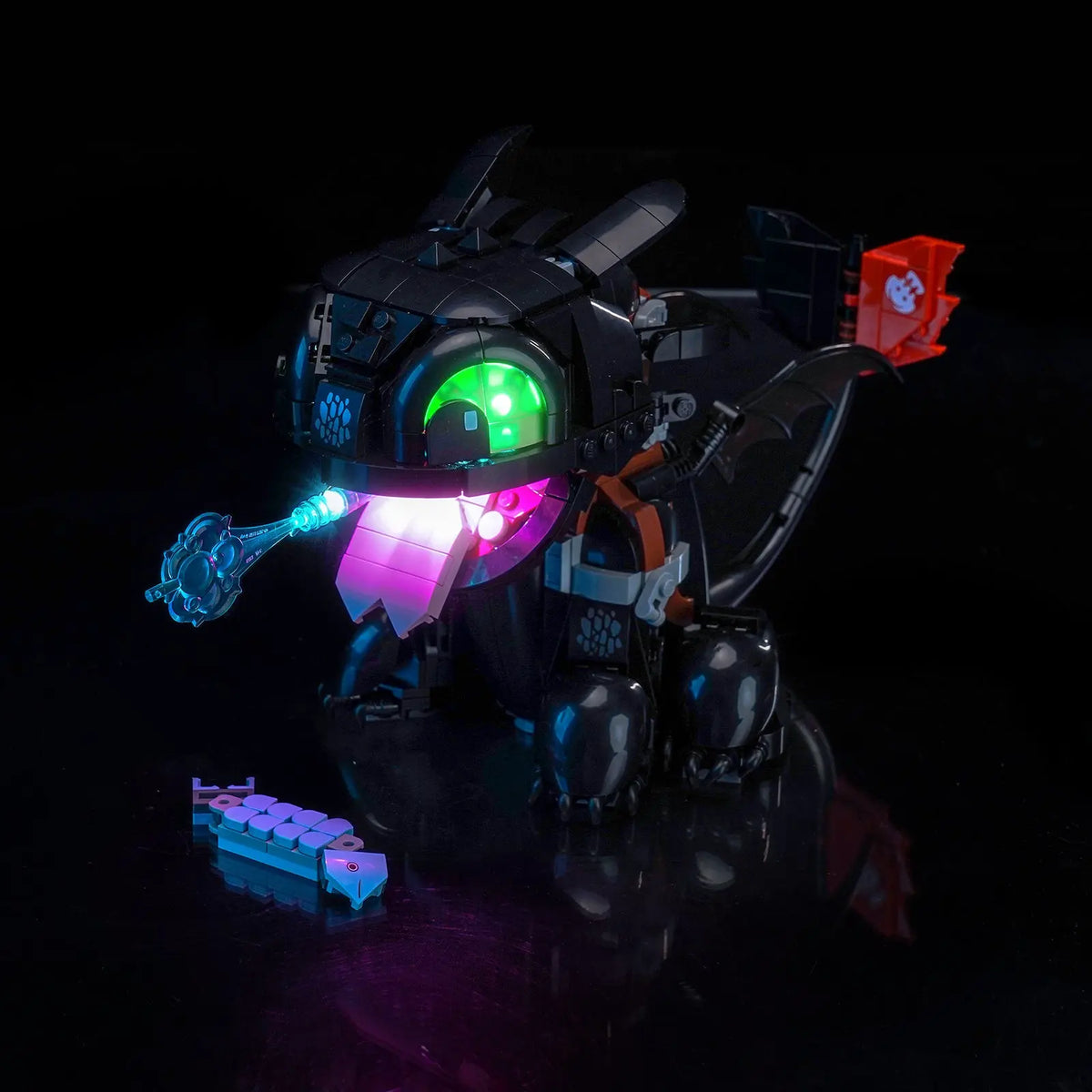 Yeux verts perçants — Kit LED pour LEGO® Dragons : Krokmou #10375