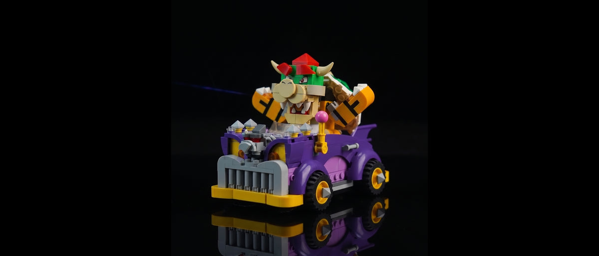 Charaktergesicht im Fokus — LED-Beleuchtungsset für LEGO® Bowsers Monsterkarre – Erweiterungsset #71431