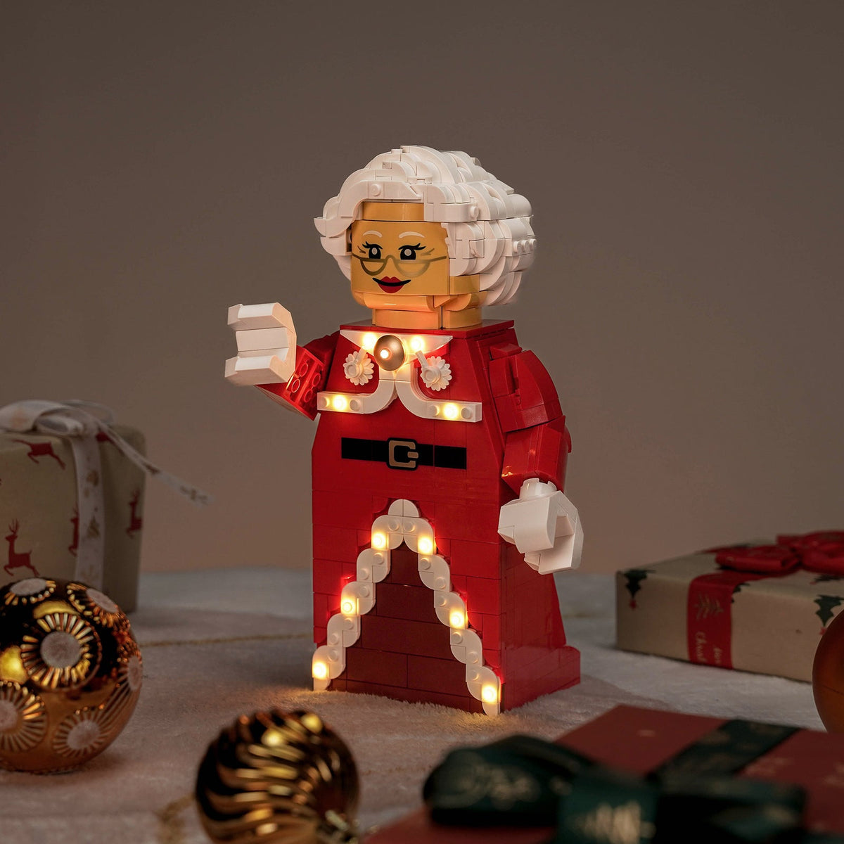 Lichtset für LEGO® Große Frau Weihnachtsmann-Minifigur #40875
