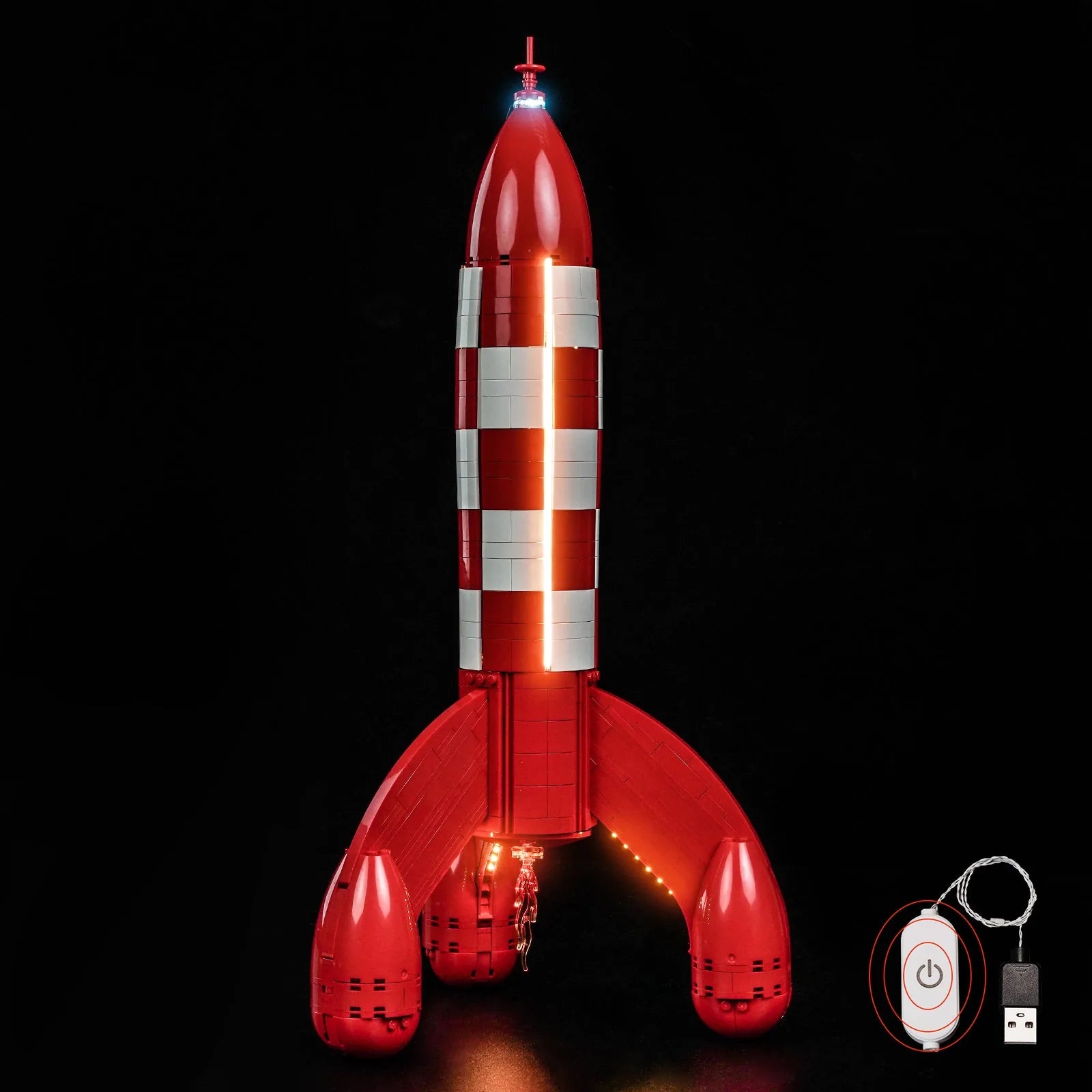 LED-Beleuchtungsset für LEGO® Tintin Moon Rocket #21367