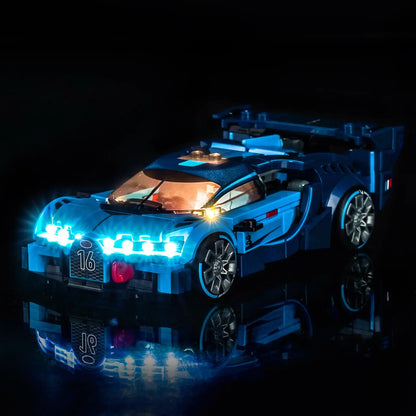 Light Kit for LEGO® Speed Champions Bugatti Vision GT Hyper Sports Car #77253