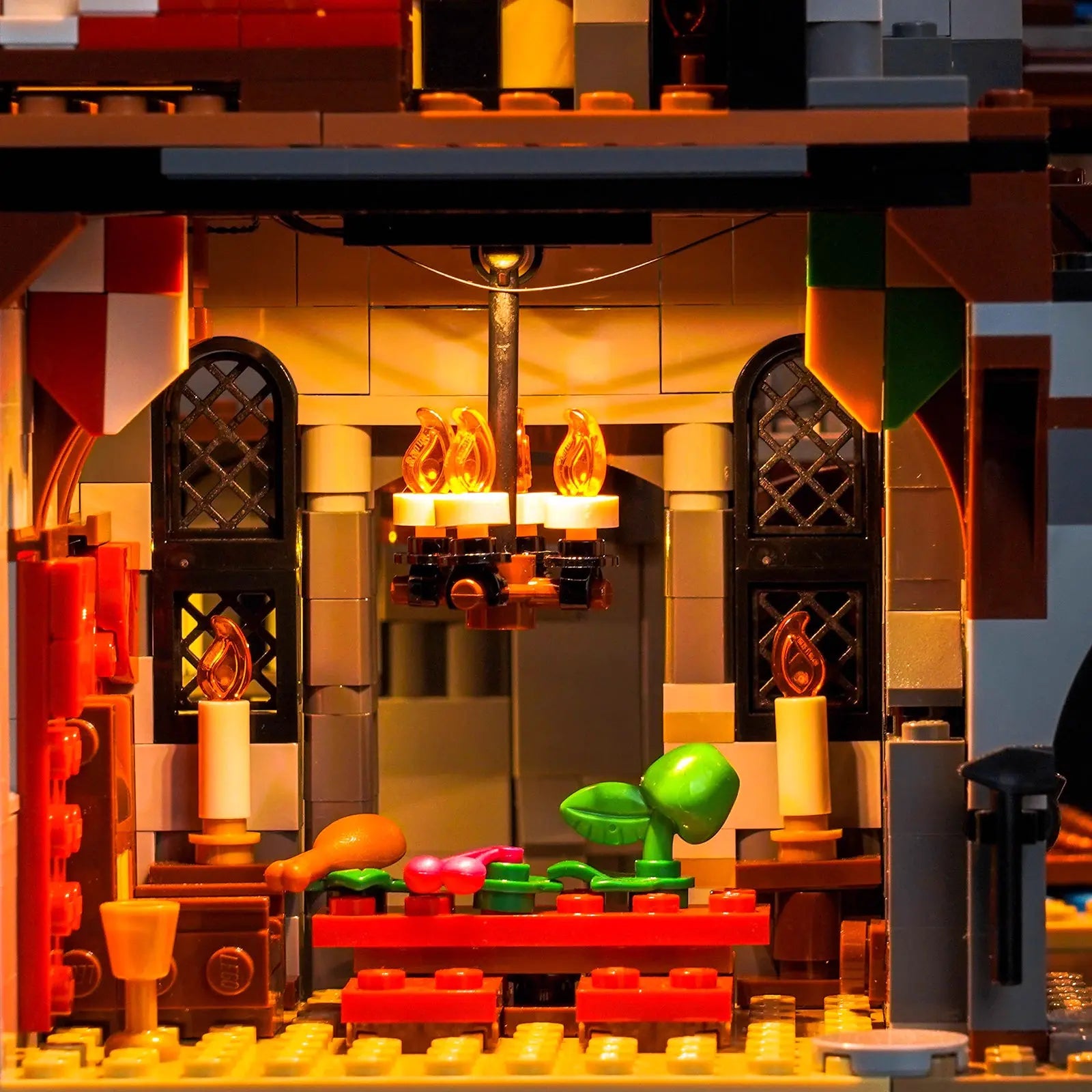 Kit d'éclairage pour le château médiéval LEGO® Creator 3-en-1 avec cheval et chevalier #31168