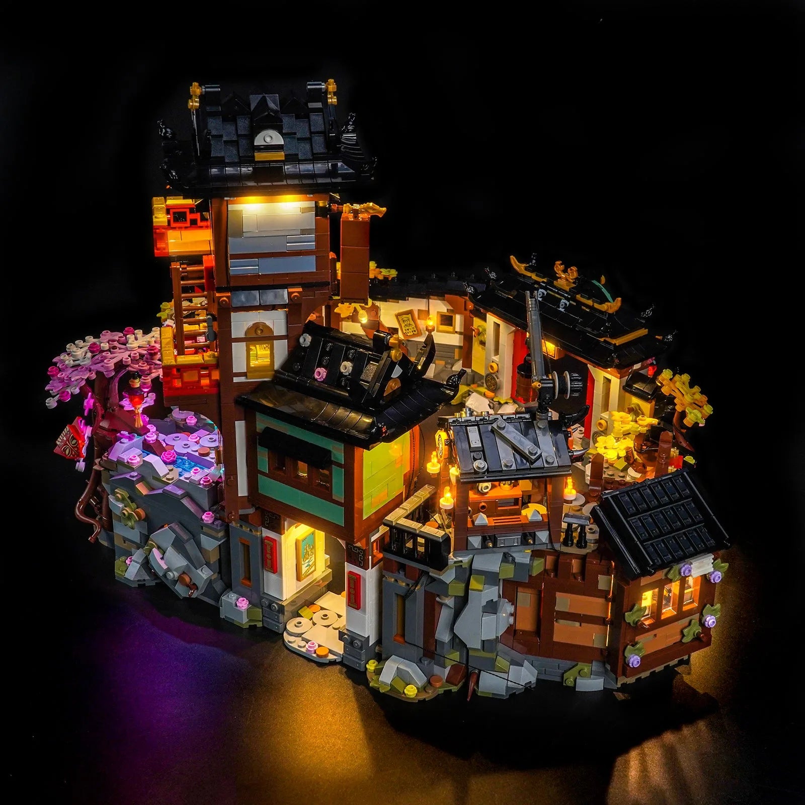 Beleuchtungsset für LEGO® NINJAGO Die Altstadt 15. Jubiläum #71861