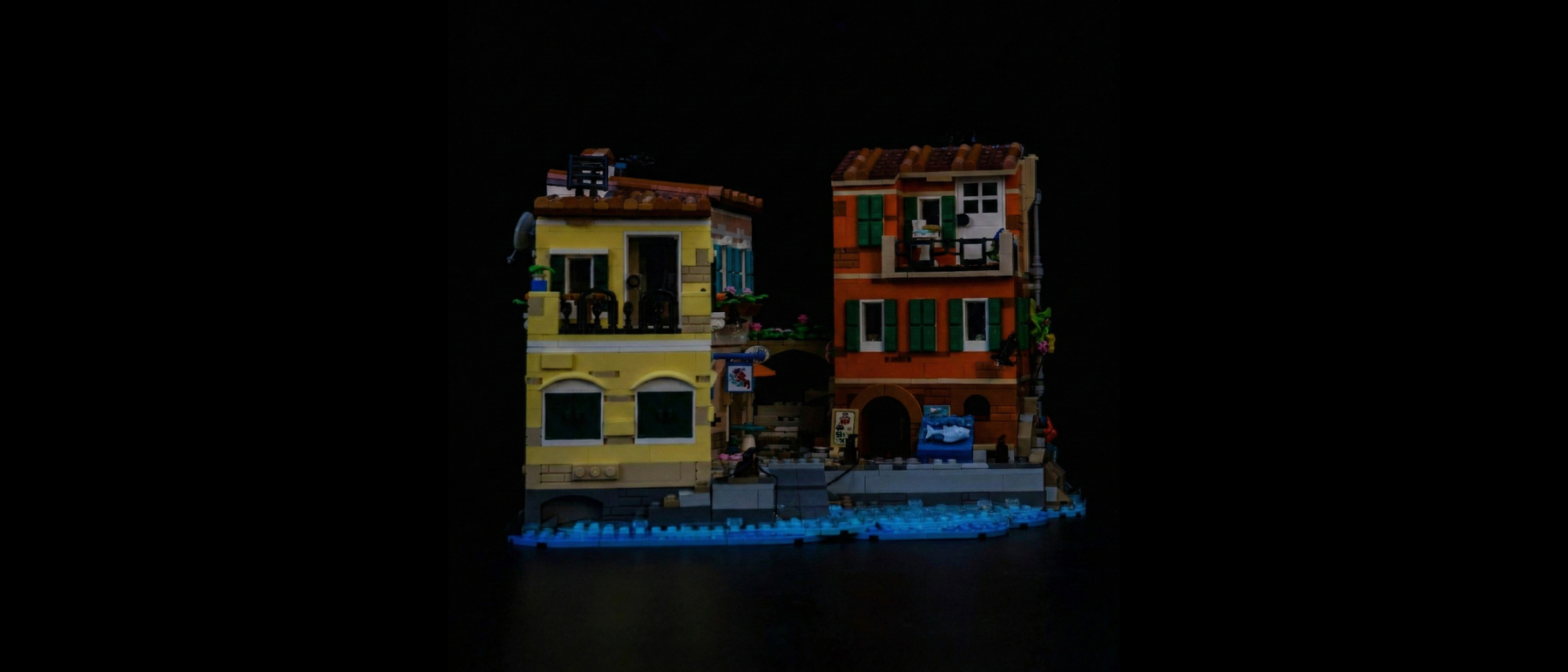 Light Kit for LEGO® Ideas Italian Riviera #21359 — standard build, without the LED light kit