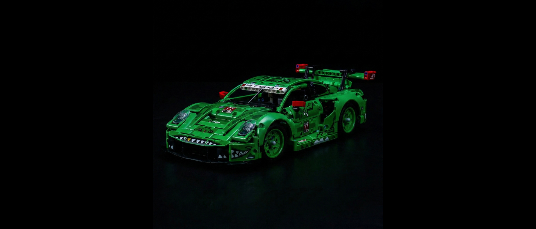 Light Kit for LEGO® Technic Porsche 911 GT3 R REXY AO Racing Car #42224 — standard build, without the LED light kit