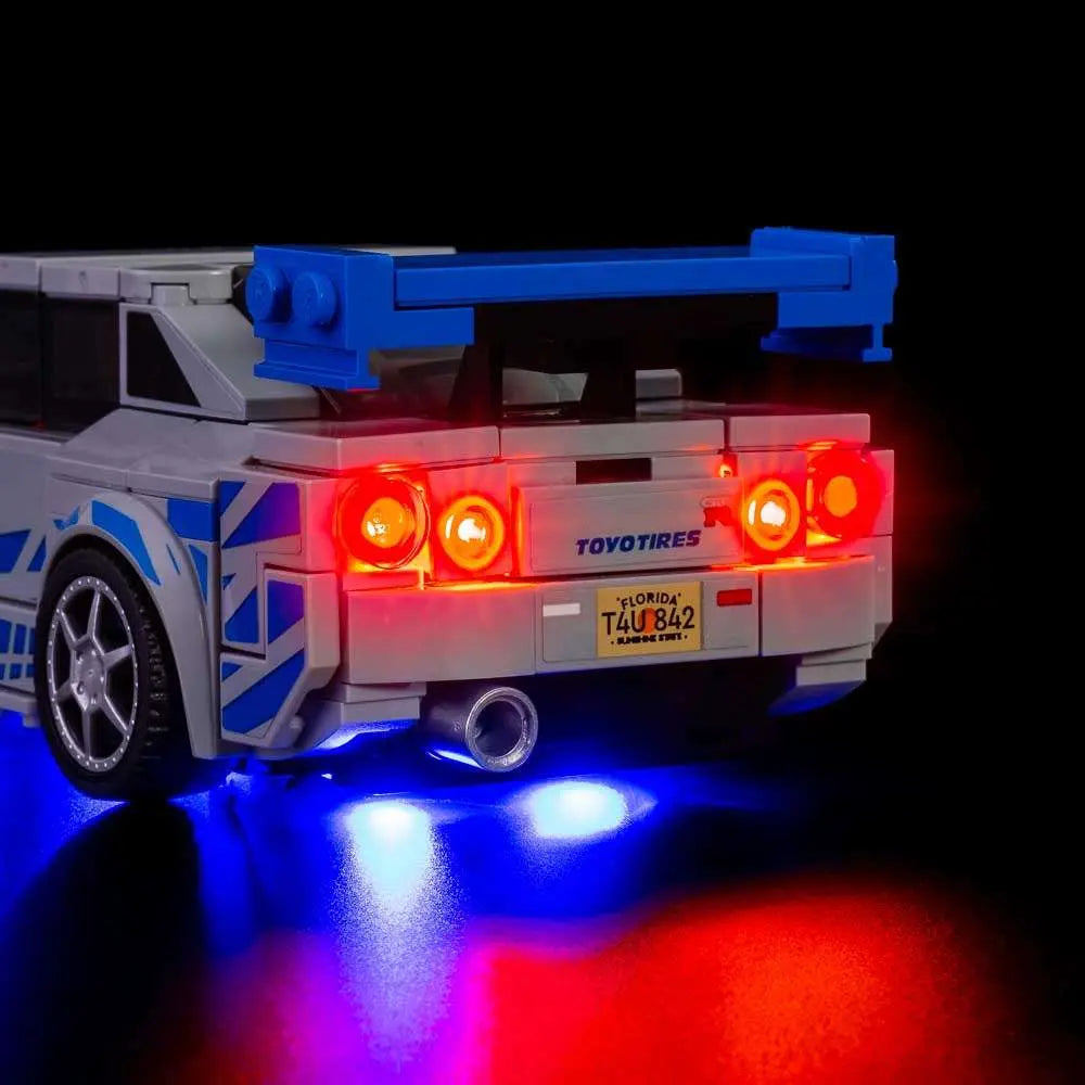 Light Kit for LEGO 2 Fast 2 Furious Nissan Skyline GT-R (R34) 76917 Bright My Bricks