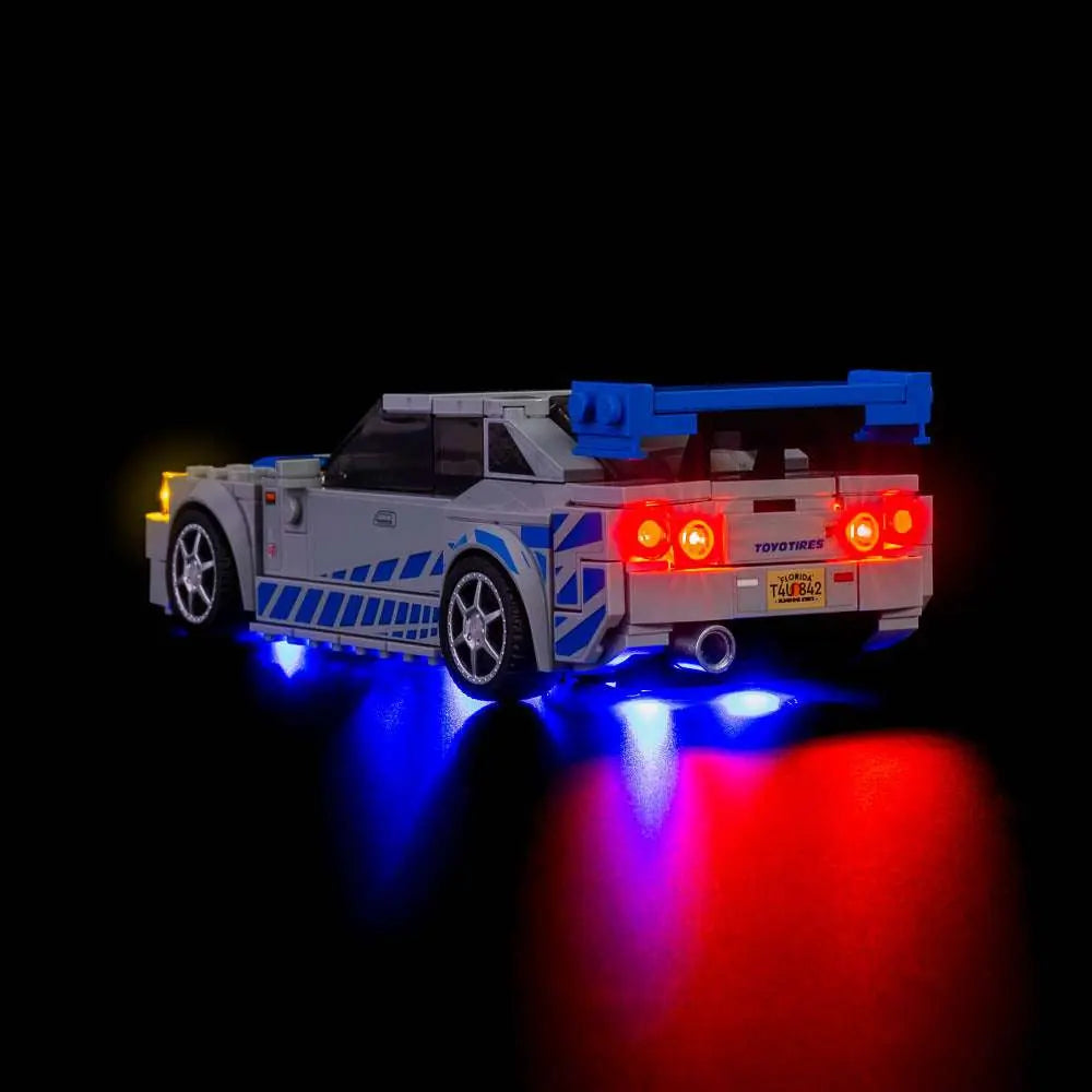 Light Kit for LEGO 2 Fast 2 Furious Nissan Skyline GT-R (R34) 76917 Bright My Bricks