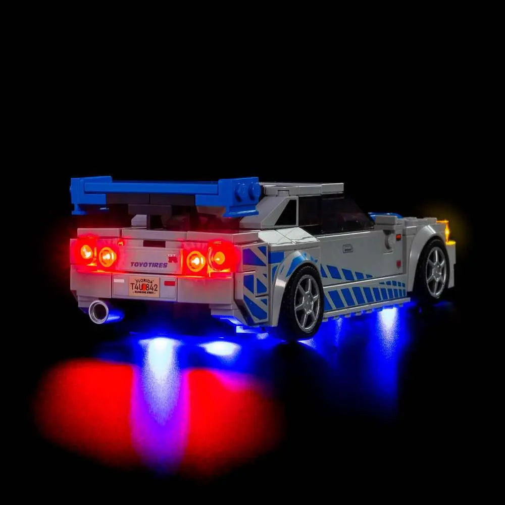 Light Kit for LEGO 2 Fast 2 Furious Nissan Skyline GT-R (R34) 76917 Bright My Bricks