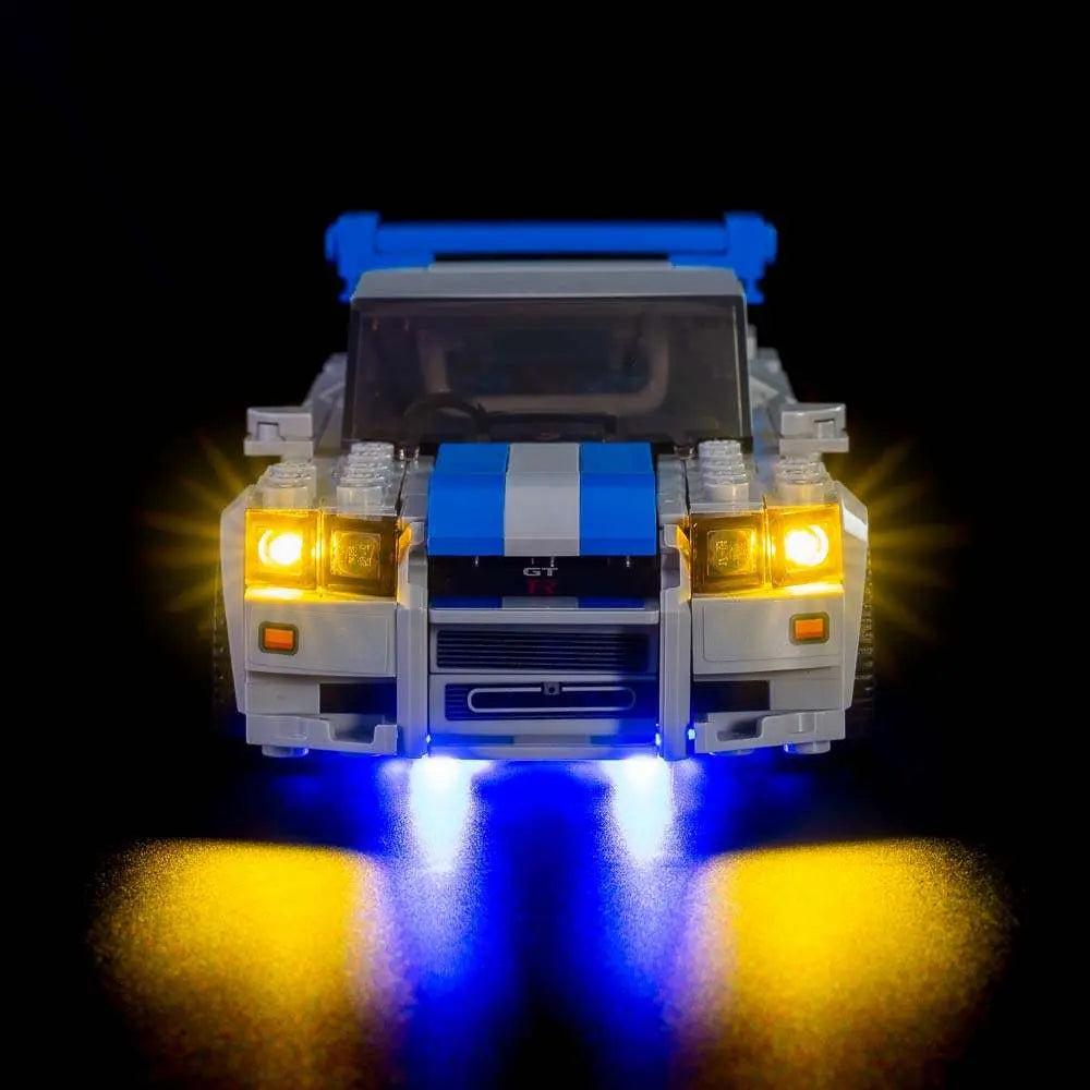 Light Kit for LEGO 2 Fast 2 Furious Nissan Skyline GT-R (R34) 76917 Bright My Bricks