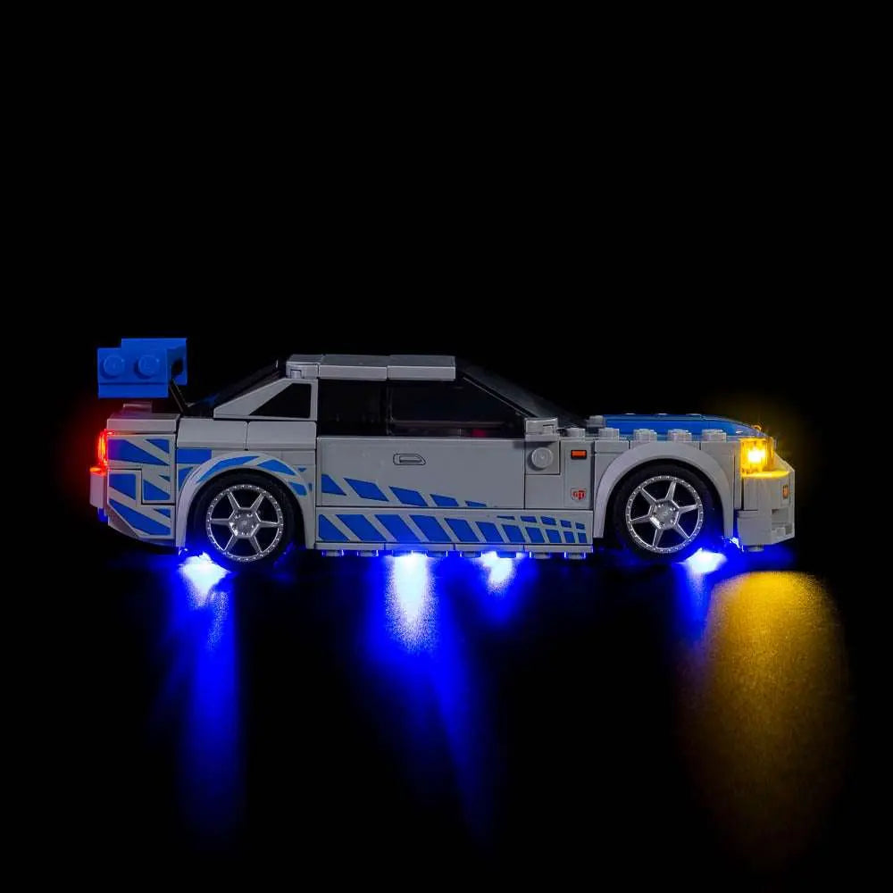 Light Kit for LEGO 2 Fast 2 Furious Nissan Skyline GT-R (R34) 76917 Bright My Bricks