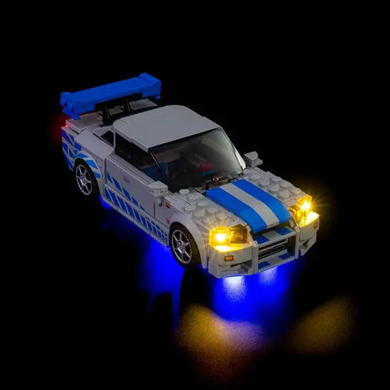 Light Kit for LEGO 2 Fast 2 Furious Nissan Skyline GT-R (R34) 76917 Bright My Bricks