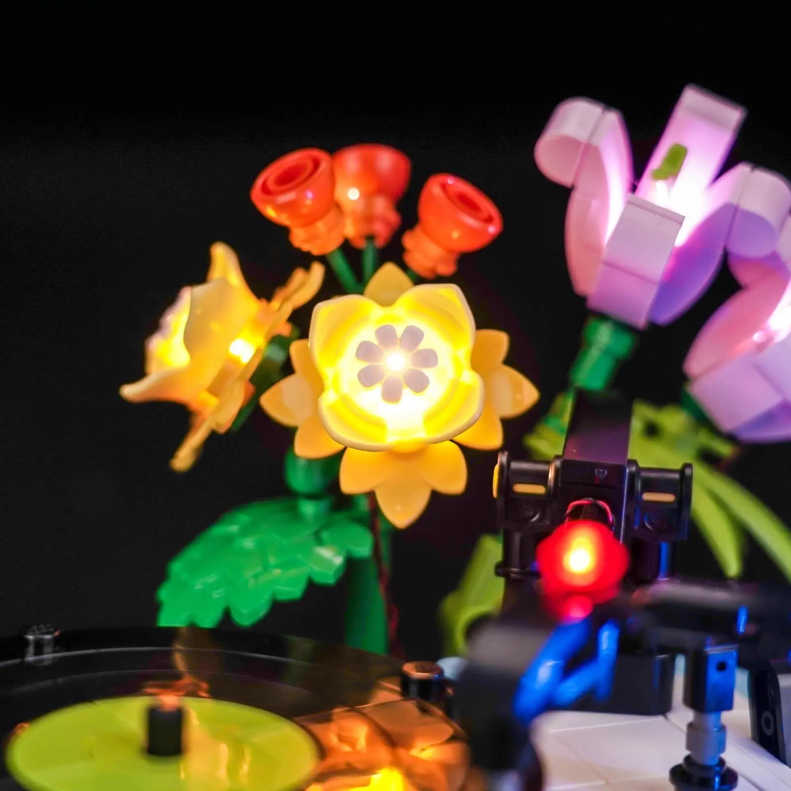 Light Kit for LEGO Creator 3-in-1 Record Player with Flowers 31172 | BrightMyBricks – Spin the Light! Bright My Bricks