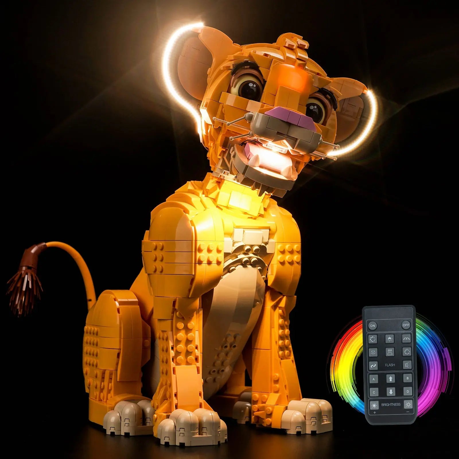 Light Kit for LEGO Disney Young Simba the Lion King 43247 Bright My Bricks