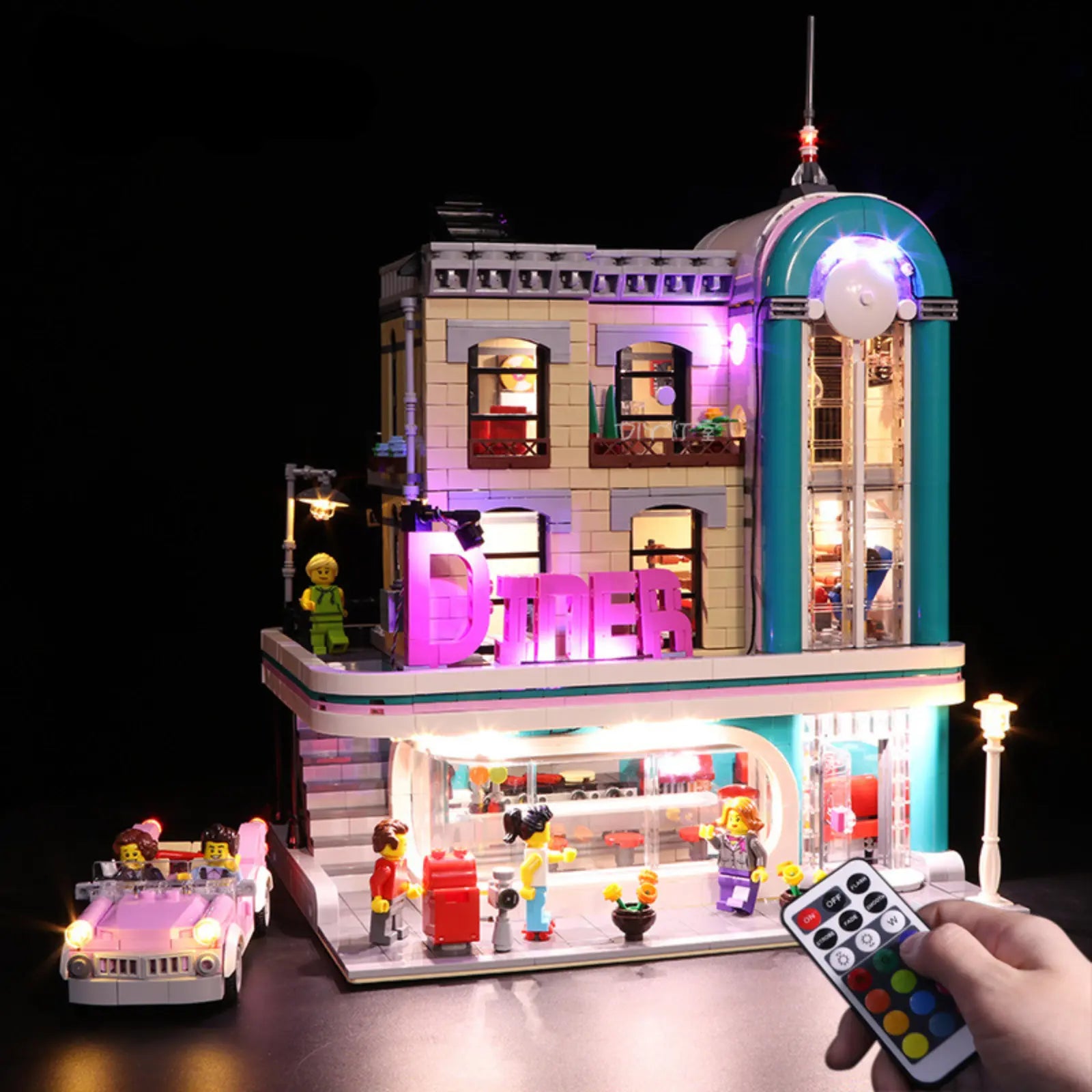 Light Kit for LEGO Downtown Diner 10260 Bright My Bricks