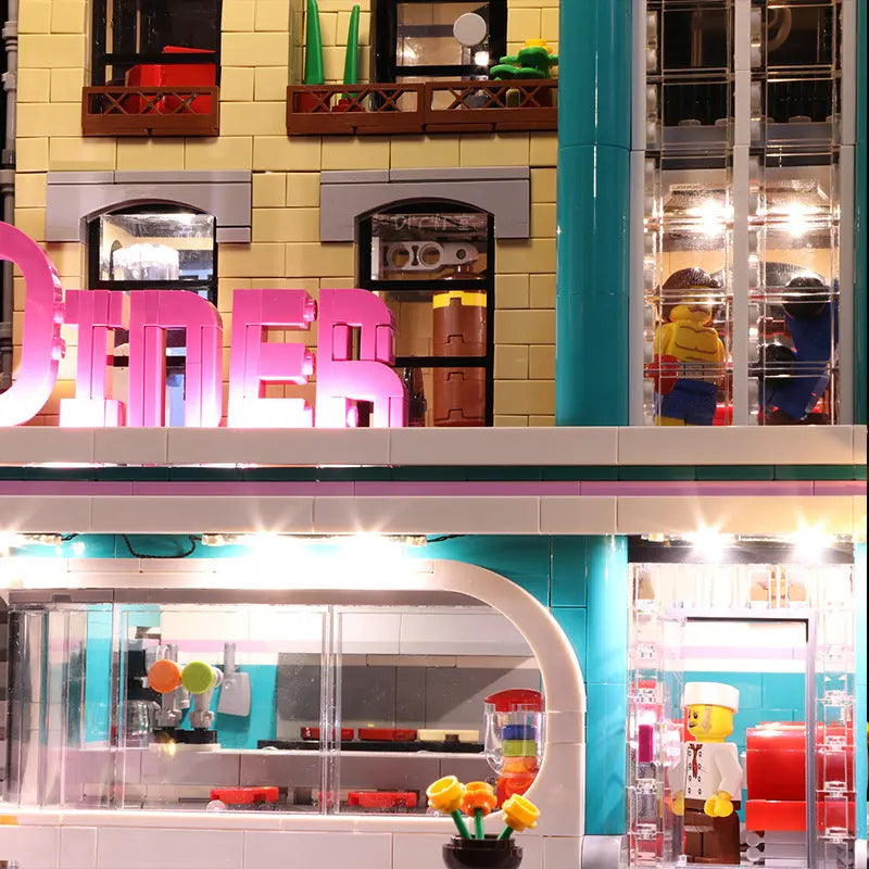 Light Kit for LEGO® Icons Downtown Diner #10260