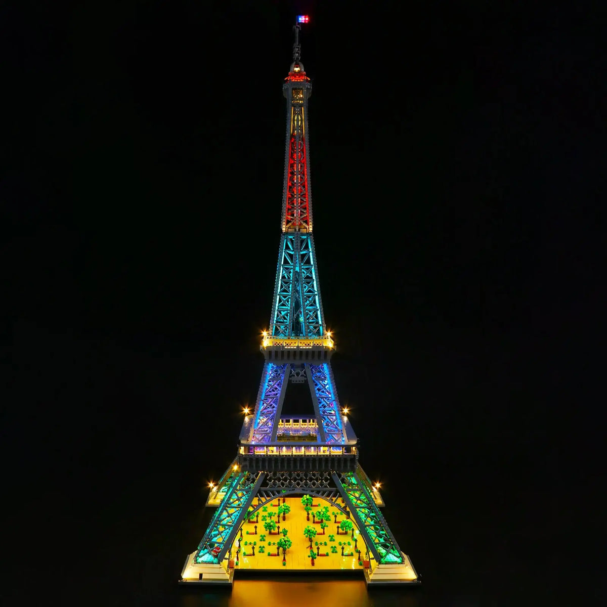 All Four Levels — Multi-Color Light Kit for LEGO® Eiffel Tower #10307