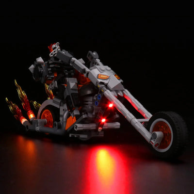 Light Kit for LEGO Ghost Rider Mech & Bike 76245 Bright My Bricks