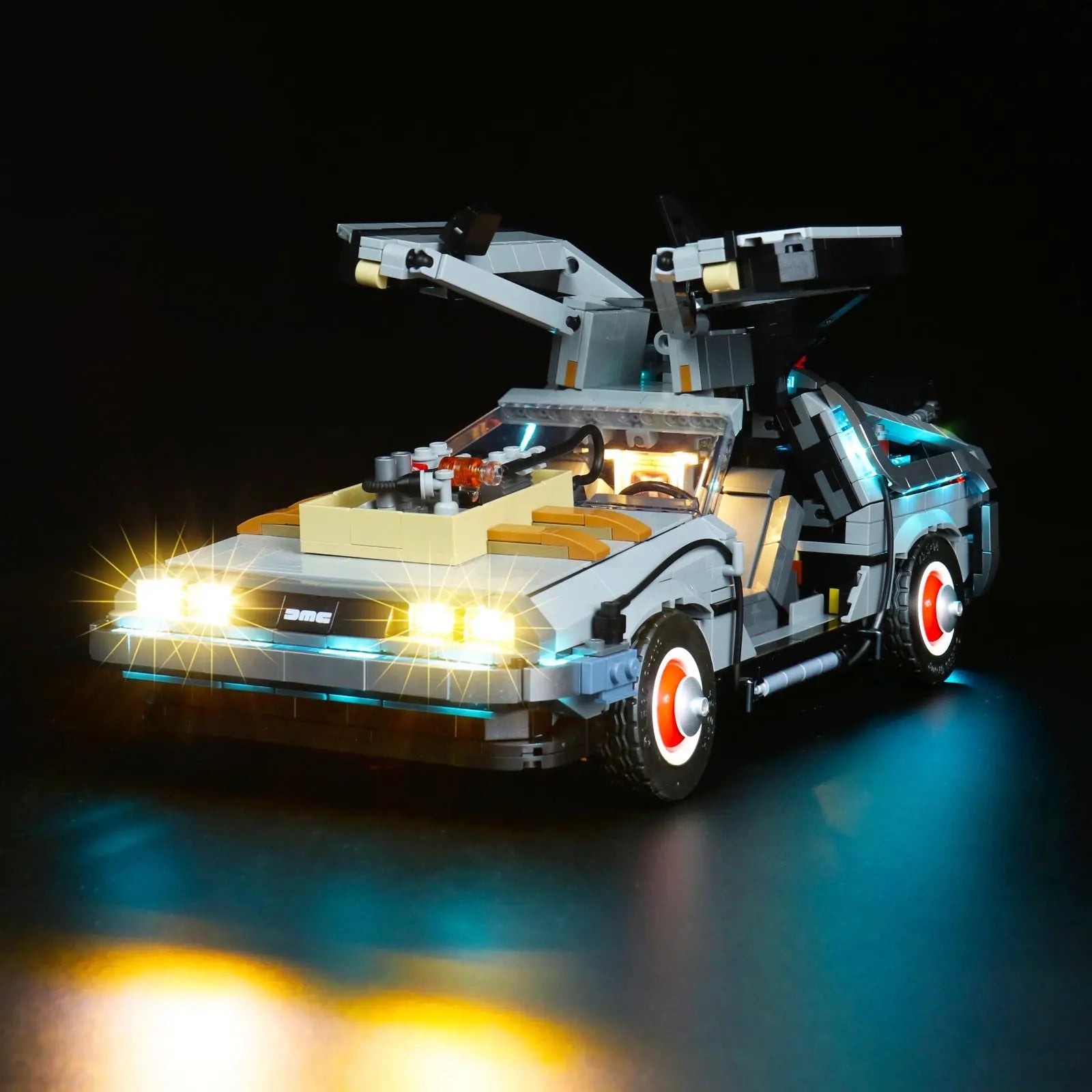 Light Kit for LEGO Icons Back to the Future Time Machine 10300 - Bright My Bricks