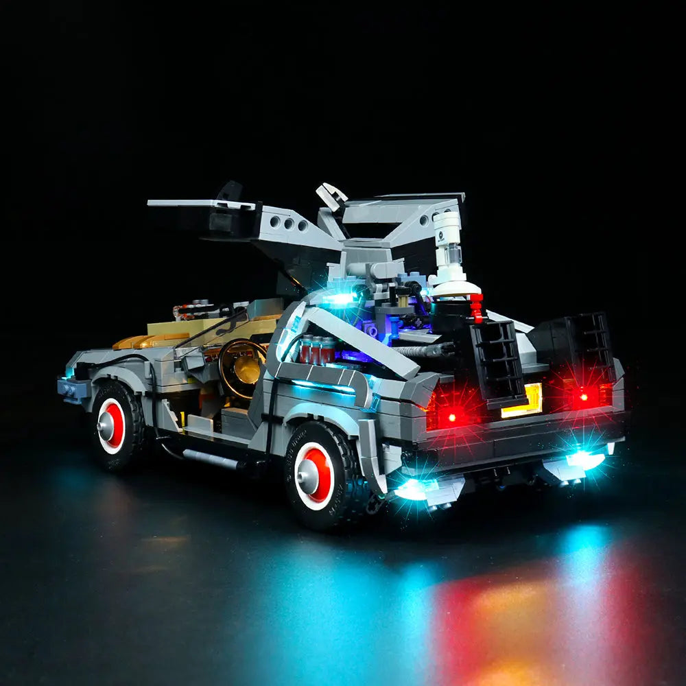 Light Kit for LEGO Icons Back to the Future Time Machine 10300 - Bright My Bricks