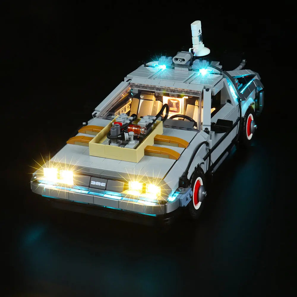 Light Kit for LEGO Icons Back to the Future Time Machine 10300 - Bright My Bricks