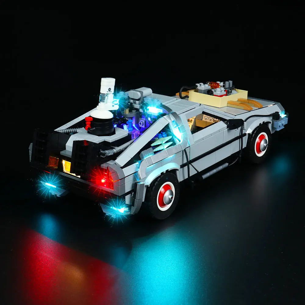 Light Kit for LEGO Icons Back to the Future Time Machine 10300 - Bright My Bricks