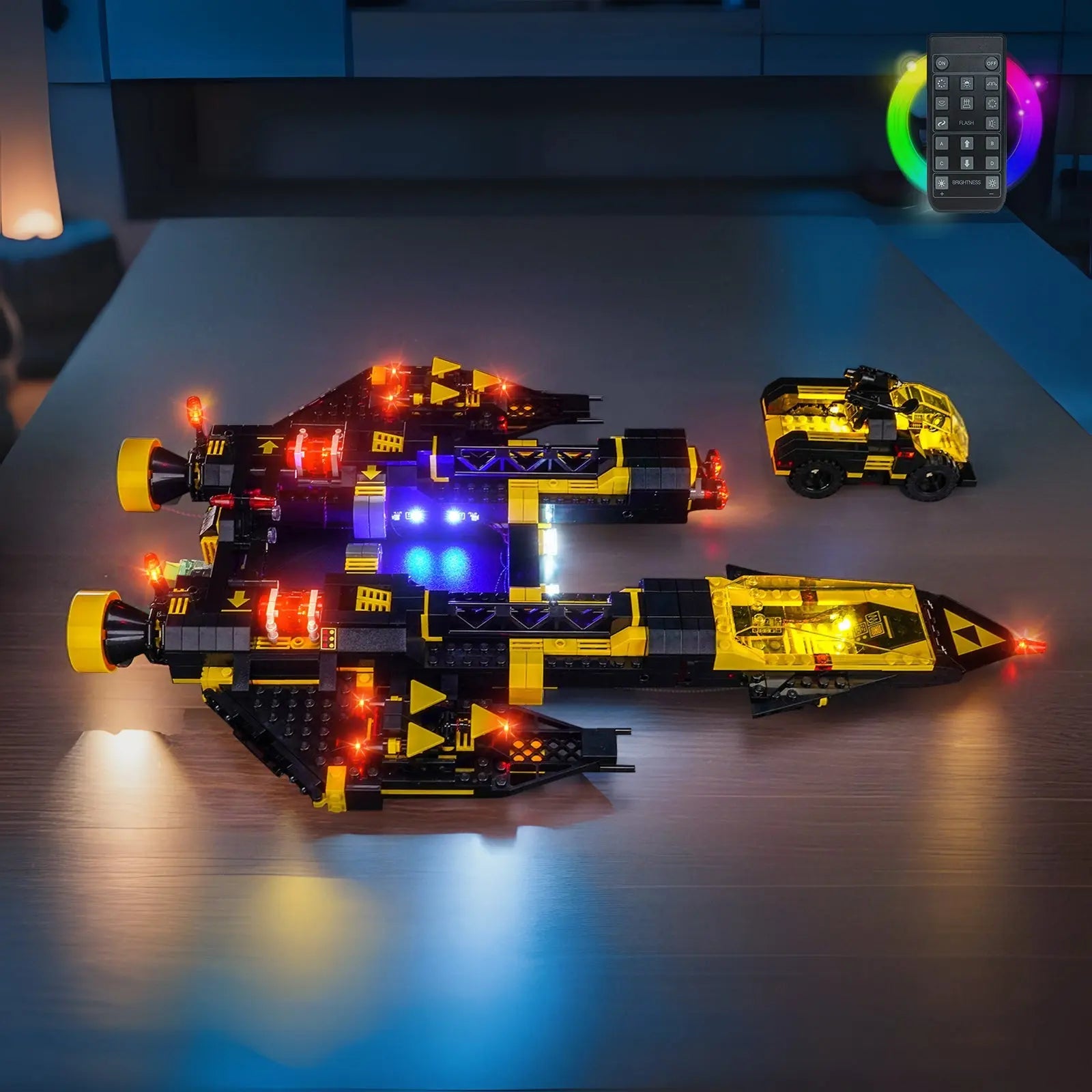 Light Kit for LEGO Icons Blacktron Renegade 10355 | Light Up the Galaxy! Bright My Bricks