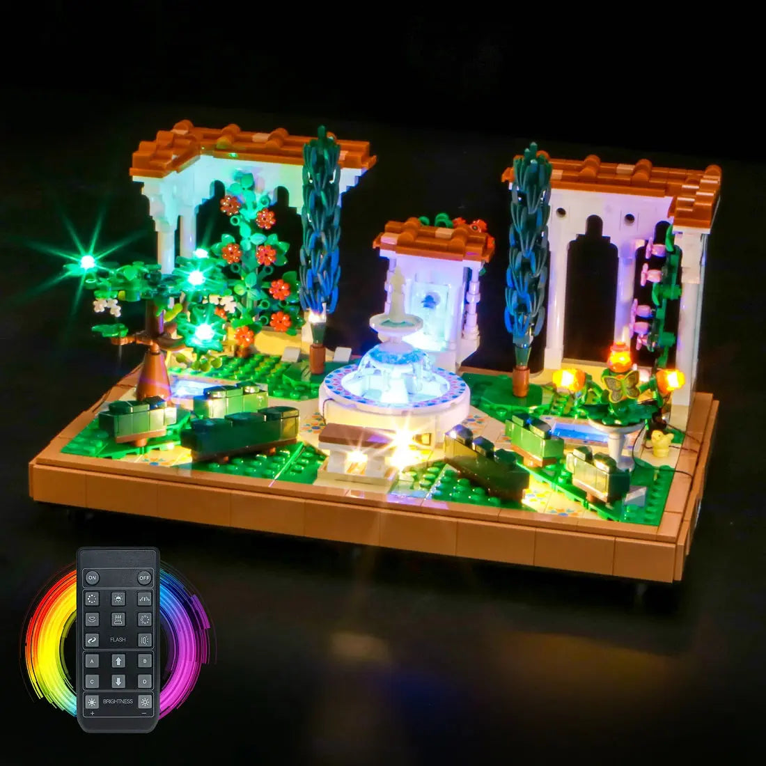 Light Kit for LEGO Icons Fountain Garden 10359 | BrightMyBricks – Illuminate Your Tranquil Oasis! Bright My Bricks