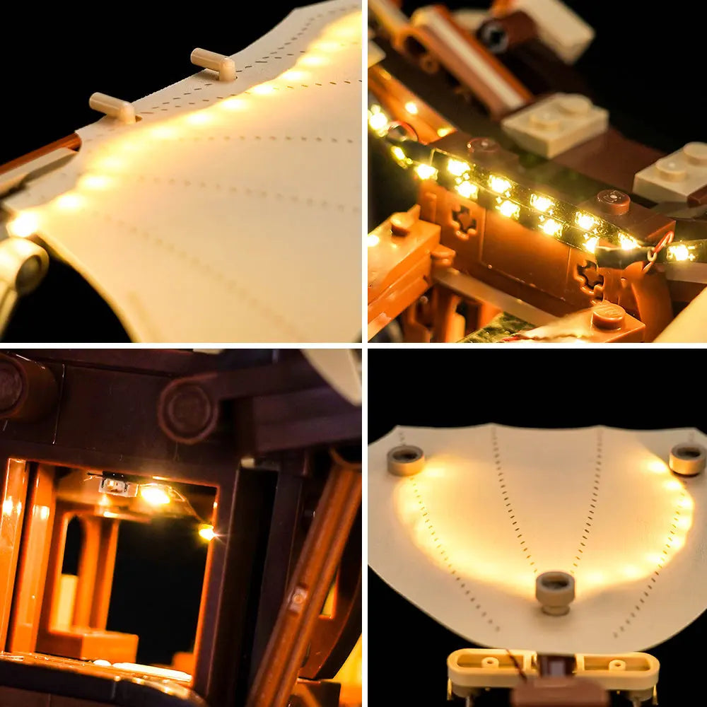 Light Kit for LEGO Icons Leonardo da Vinci's Flying Machine 10363 | BrightMyBricks – Illuminate the Genius! Bright My Bricks