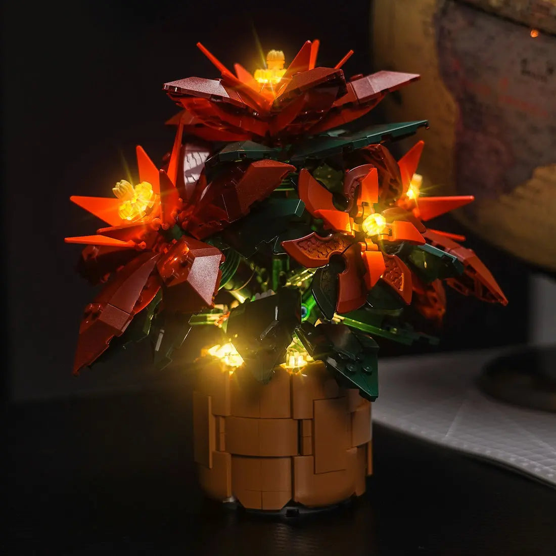 Light Kit for LEGO Icons Poinsettia 10370 | BrightMyBricks – Illuminate the Holiday Spirit! Bright My Bricks