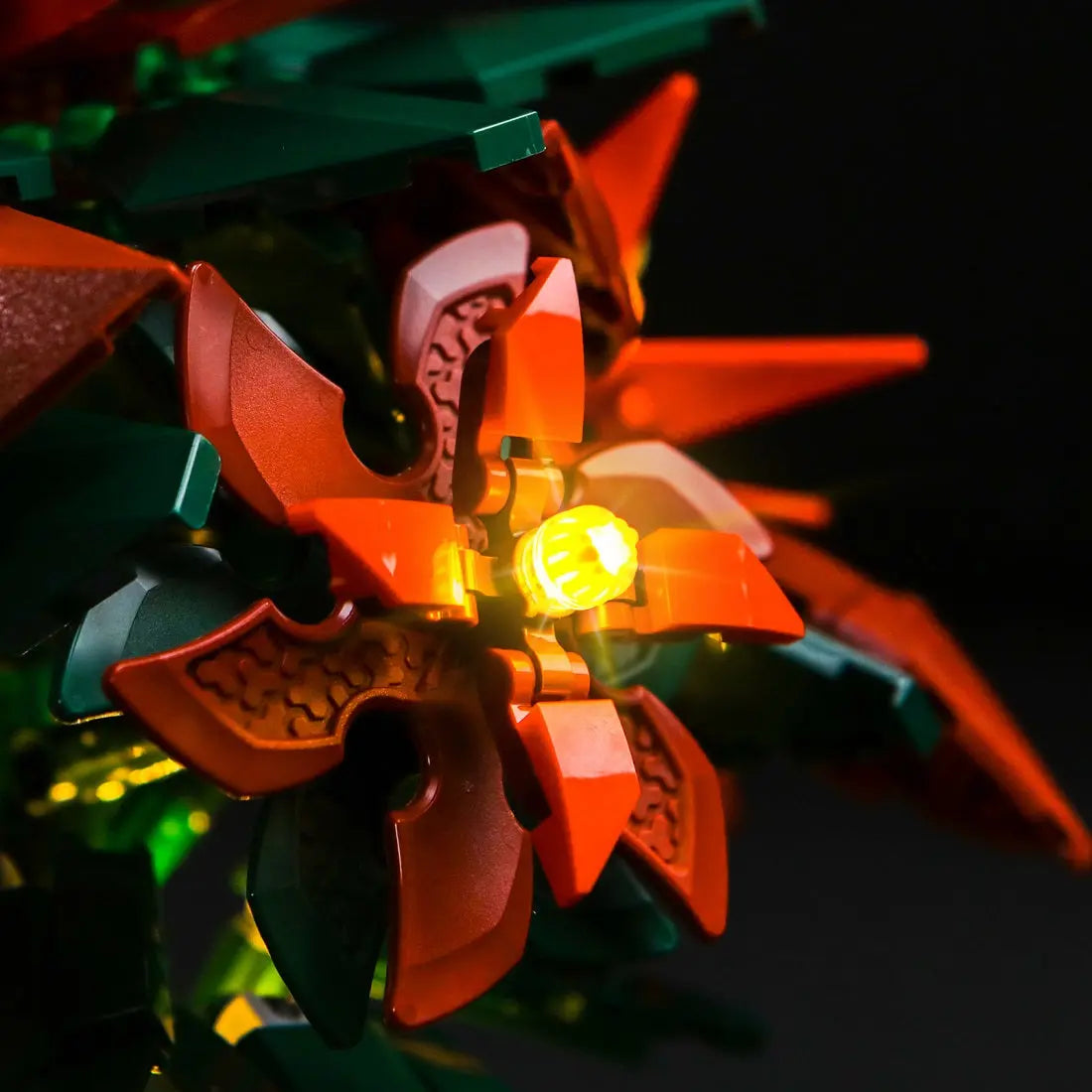 Light Kit for LEGO Icons Poinsettia 10370 | BrightMyBricks – Illuminate the Holiday Spirit! Bright My Bricks