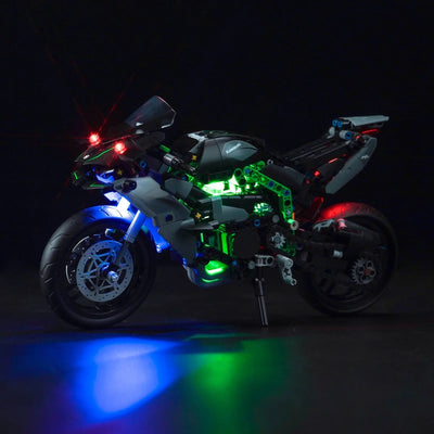 Light Kit for LEGO Kawasaki Ninja H2R Motorcycle 42170 Bright My Bricks