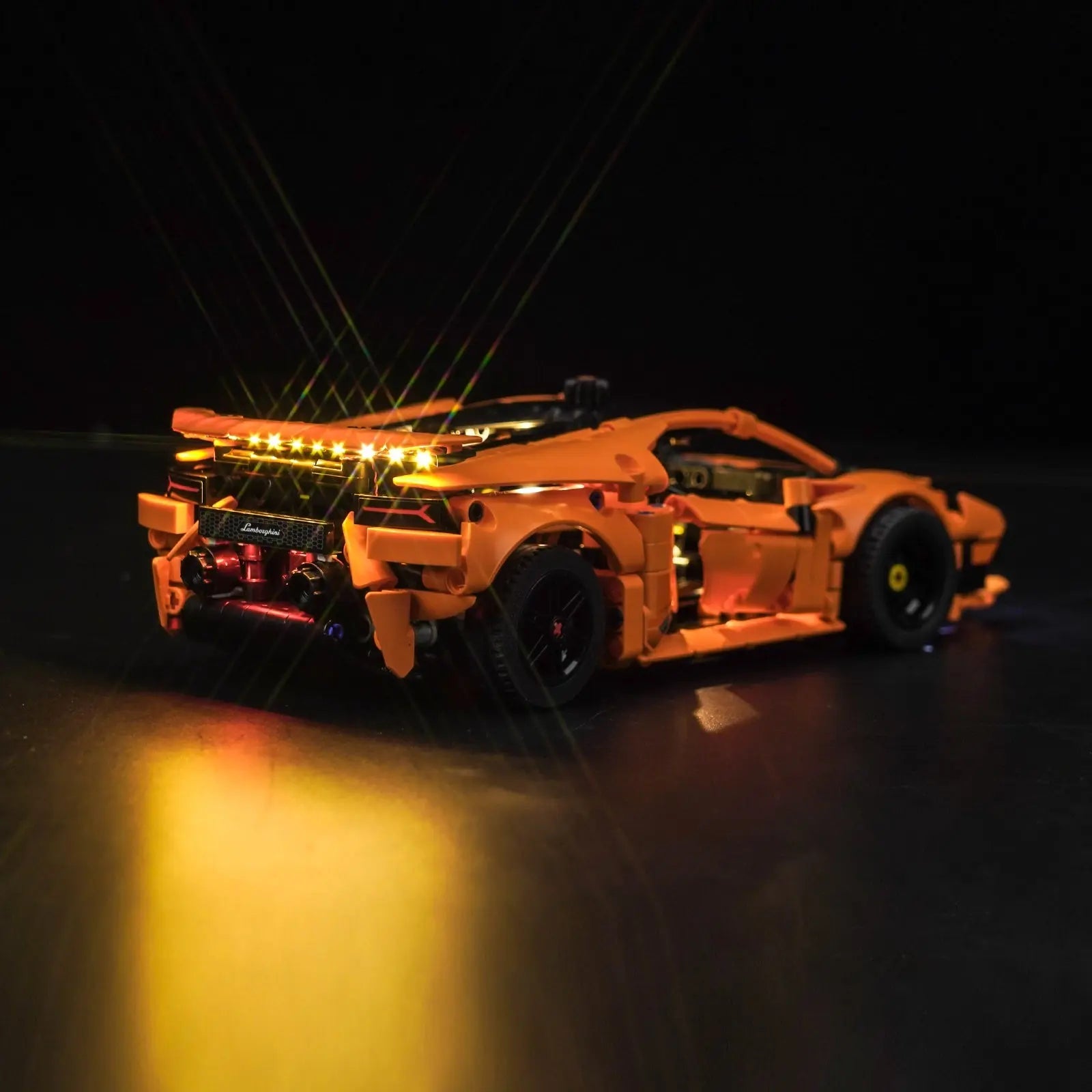 Light Kit for LEGO Lamborghini Huracán Tecnica Orange 42196 Bright My Bricks