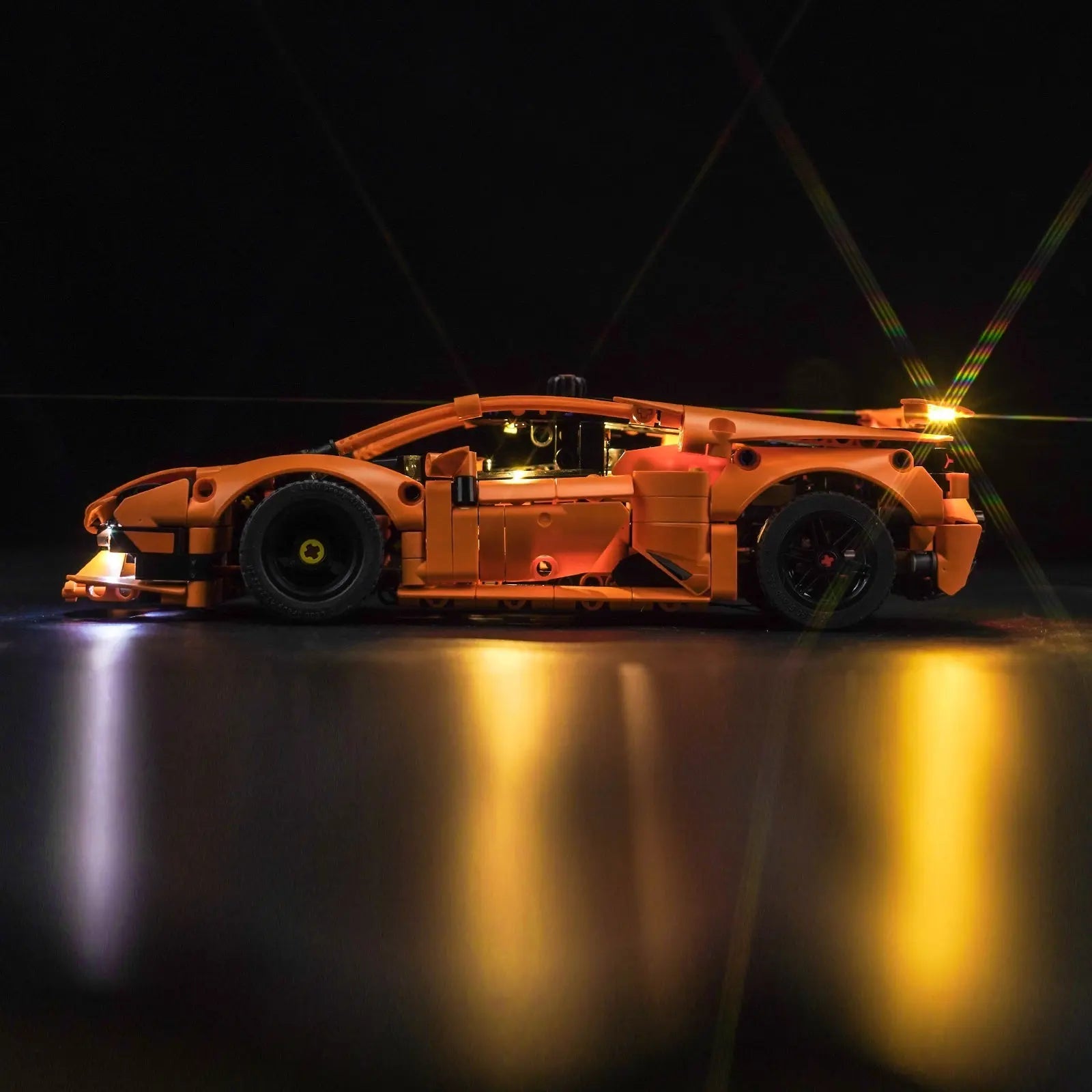 Light Kit for LEGO Lamborghini Huracán Tecnica Orange 42196 Bright My Bricks