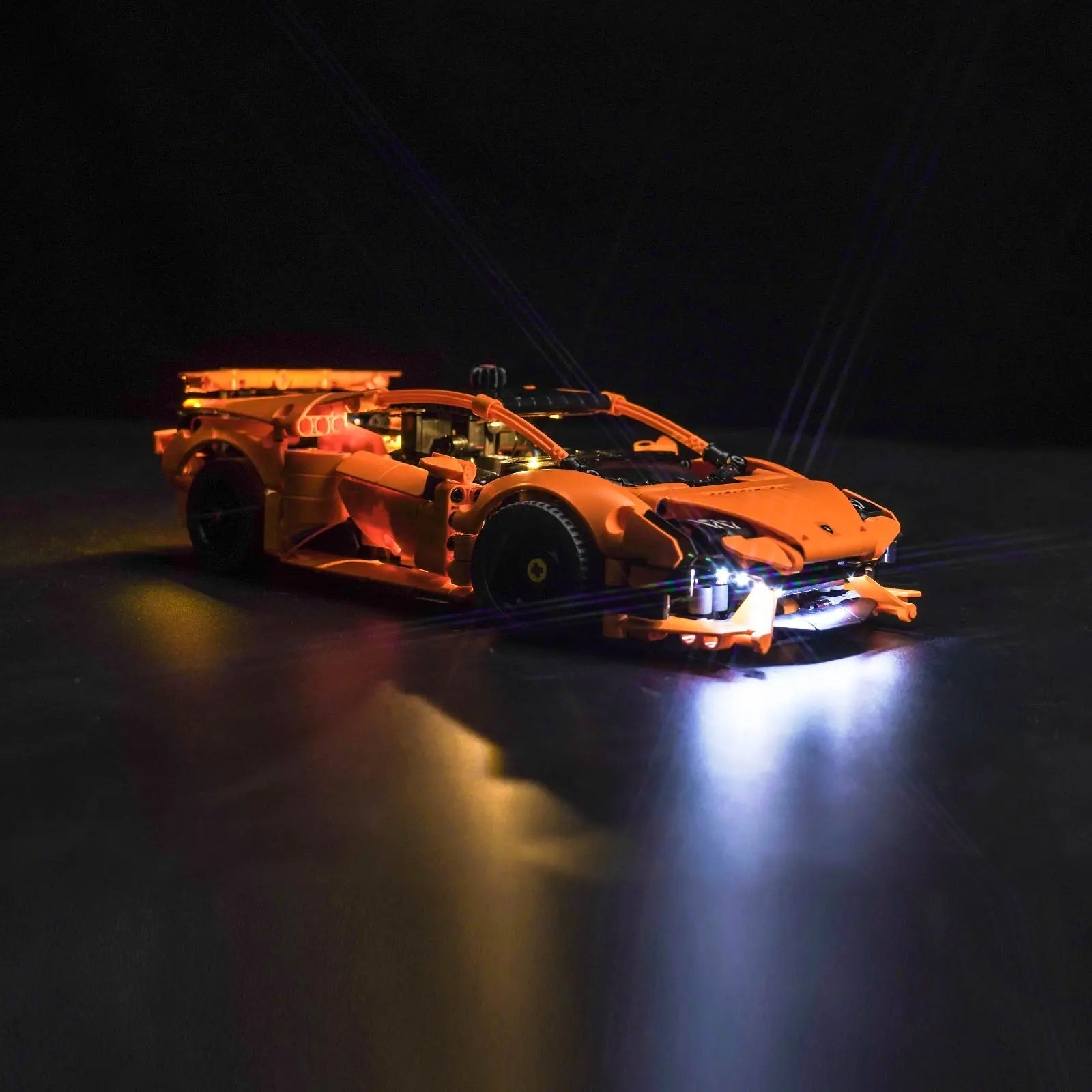 Light Kit for LEGO Lamborghini Huracán Tecnica Orange 42196 Bright My Bricks