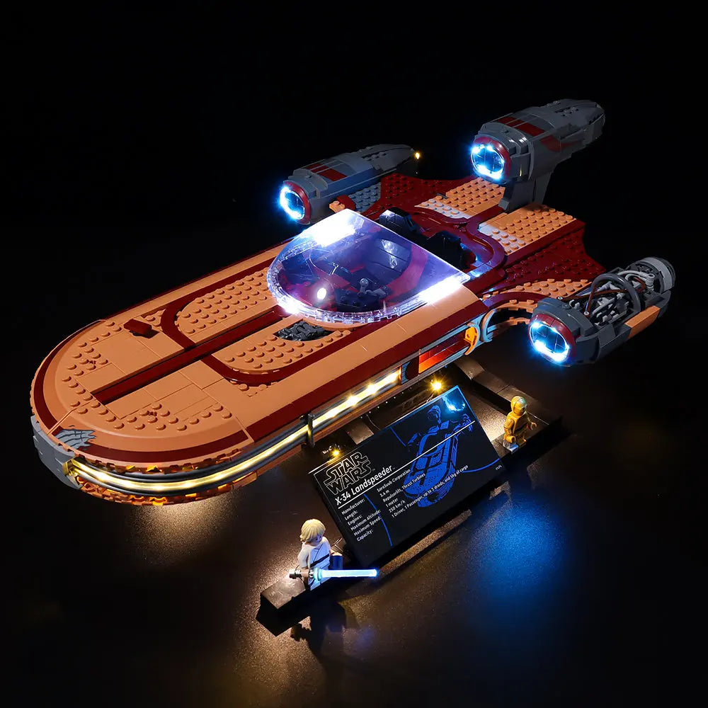 Light Kit for LEGO Luke Skywalker's Landspeeder 75341 Bright My Bricks