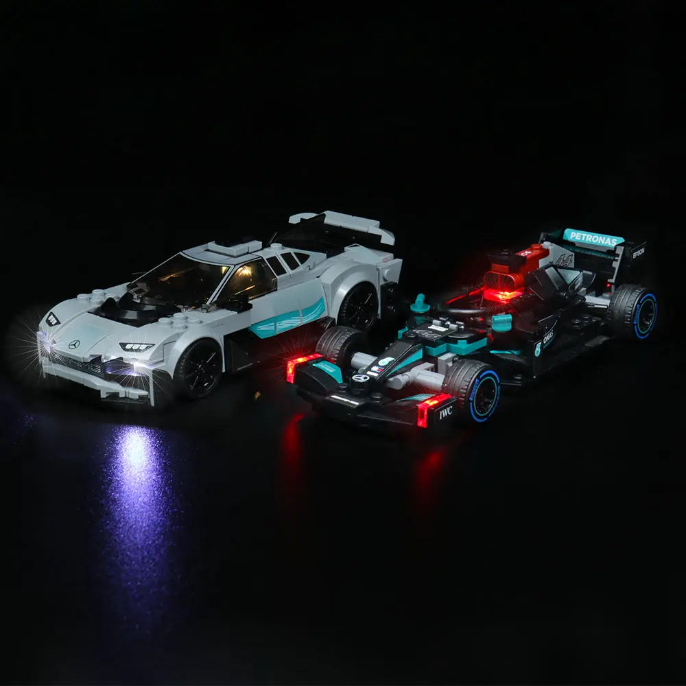 Light Kit for LEGO Mercedes-AMG F1 W12 E Performance & Mercedes-AMG Project One 76909 Bright My Bricks