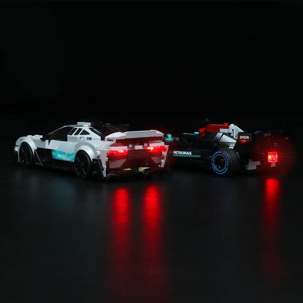 Light Kit for LEGO Mercedes-AMG F1 W12 E Performance & Mercedes-AMG Project One 76909 Bright My Bricks