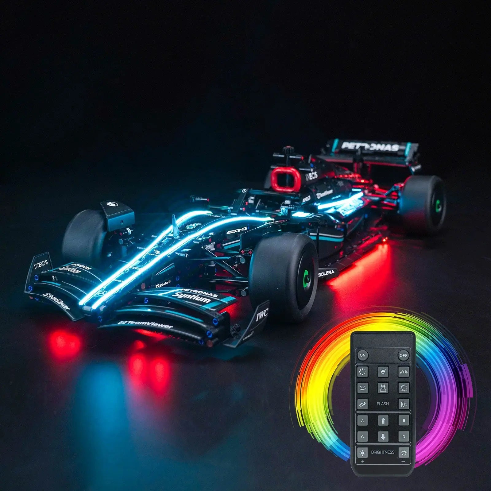 Light Kit for LEGO Mercedes-AMG F1 W14 E Performance 42171 Bright My Bricks