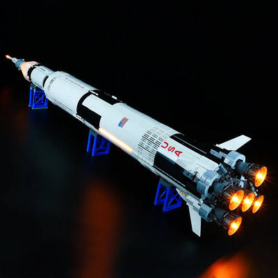 Light Kit for LEGO NASA Apollo Saturn V 21309 Bright My Bricks