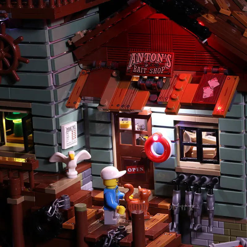 Light Kit for LEGO Old Fishing Store 21310 Bright My Bricks