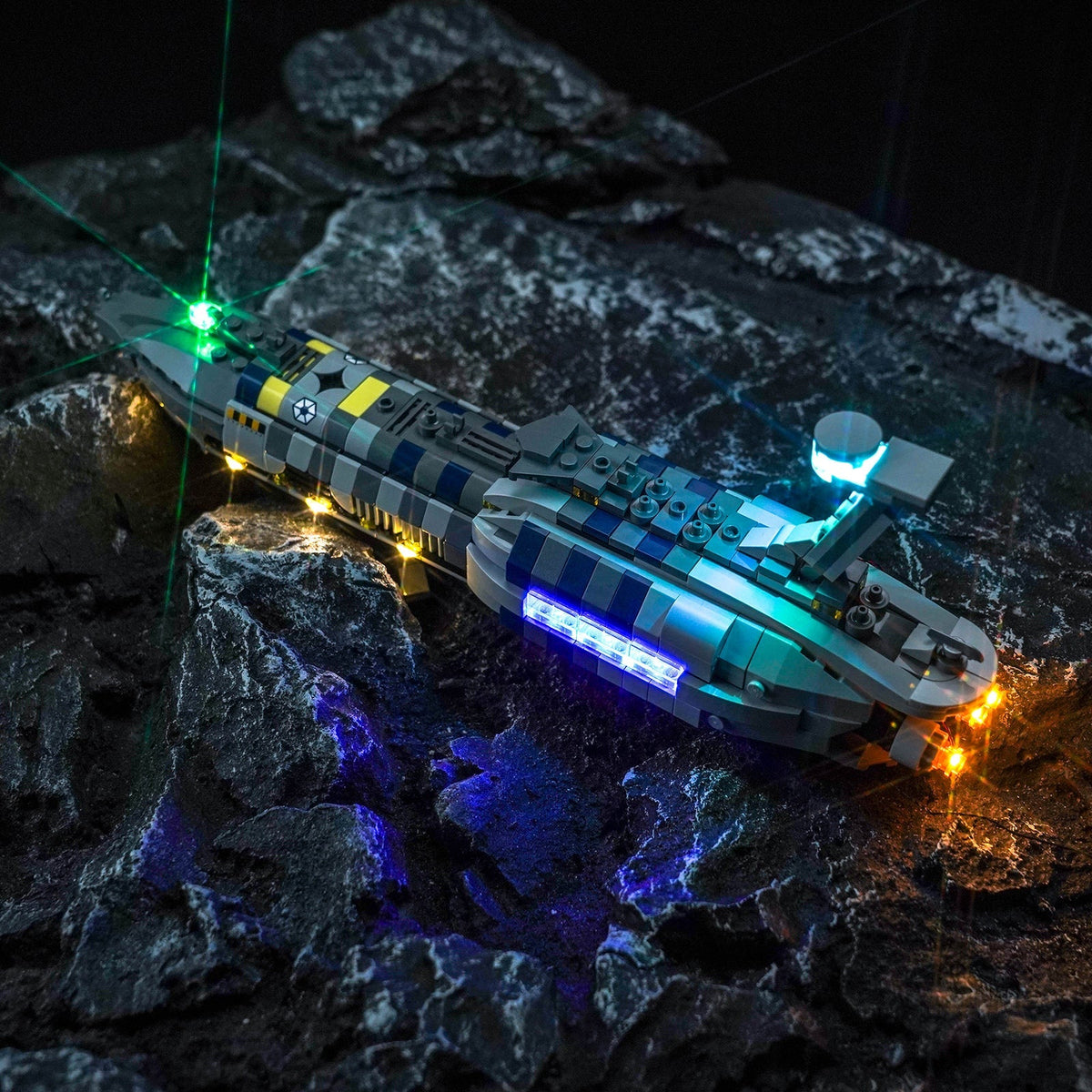 Présentoir de collection — Kit LED pour LEGO® La Main Invisible™ #75377