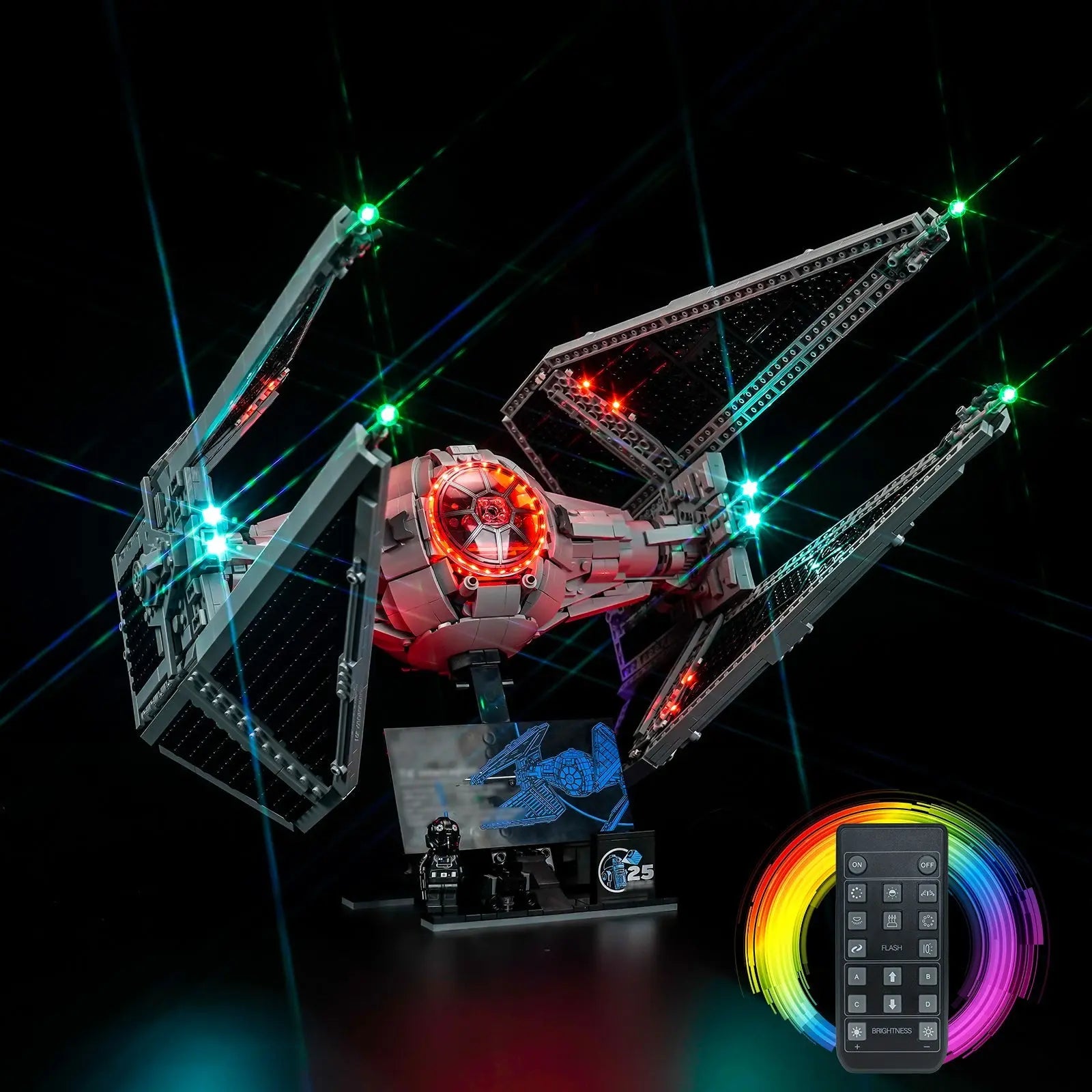 Light Kit for LEGO Star Wars TIE Interceptor™ 75382 Bright My Bricks