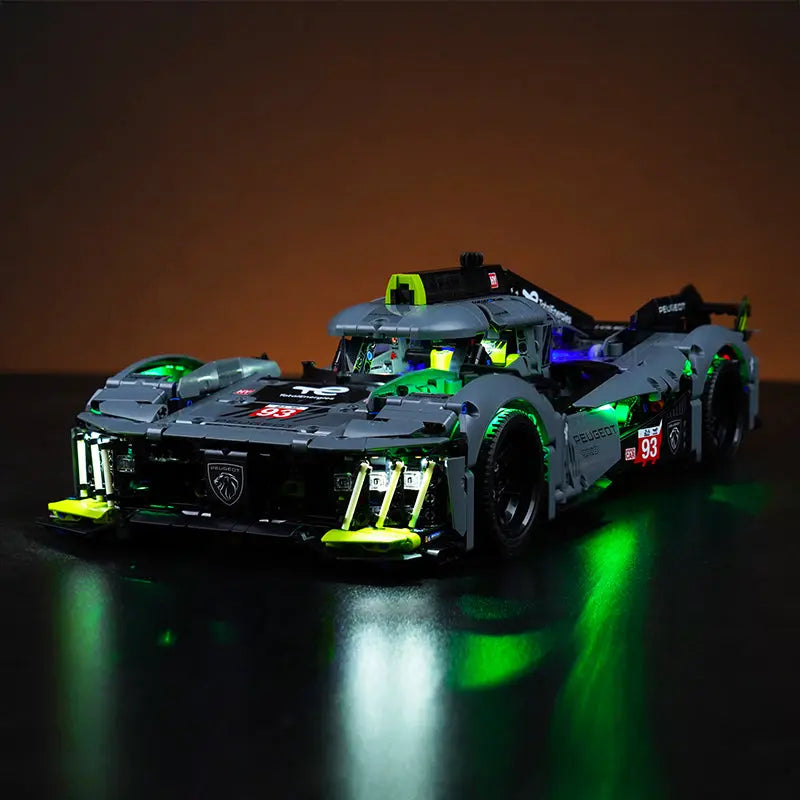 Light Kit for LEGO Technic Peugeot 24H Le Mans Hybrid Hypercar 42156 Bright My Bricks