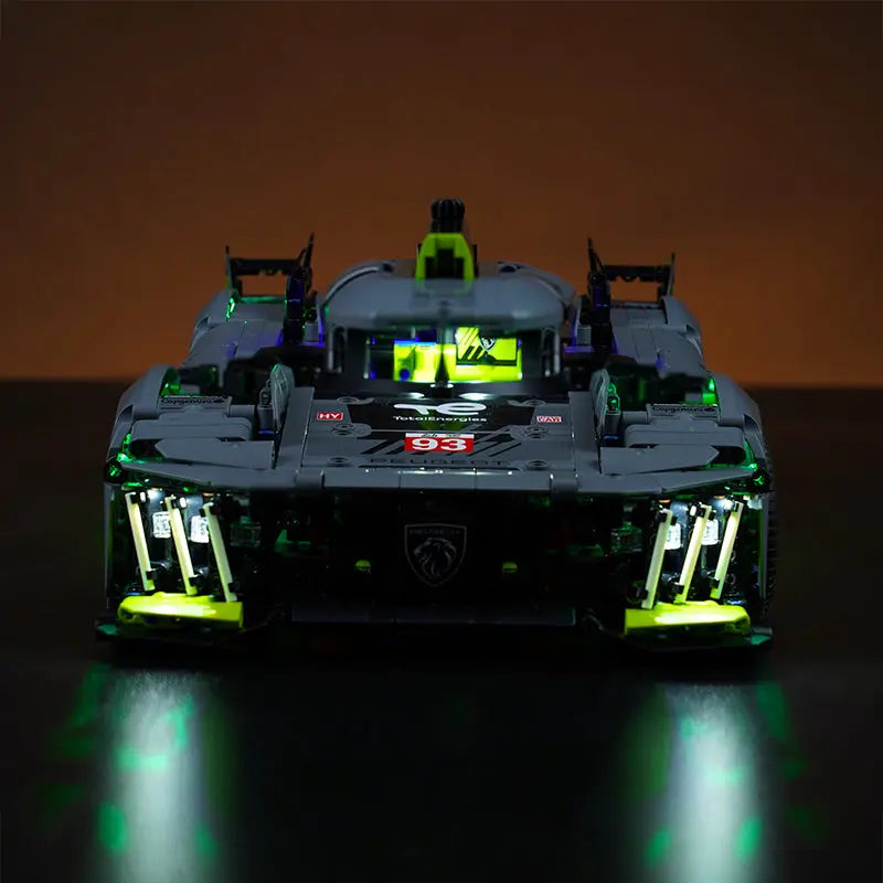 Light Kit for LEGO Technic Peugeot 24H Le Mans Hybrid Hypercar 42156 Bright My Bricks