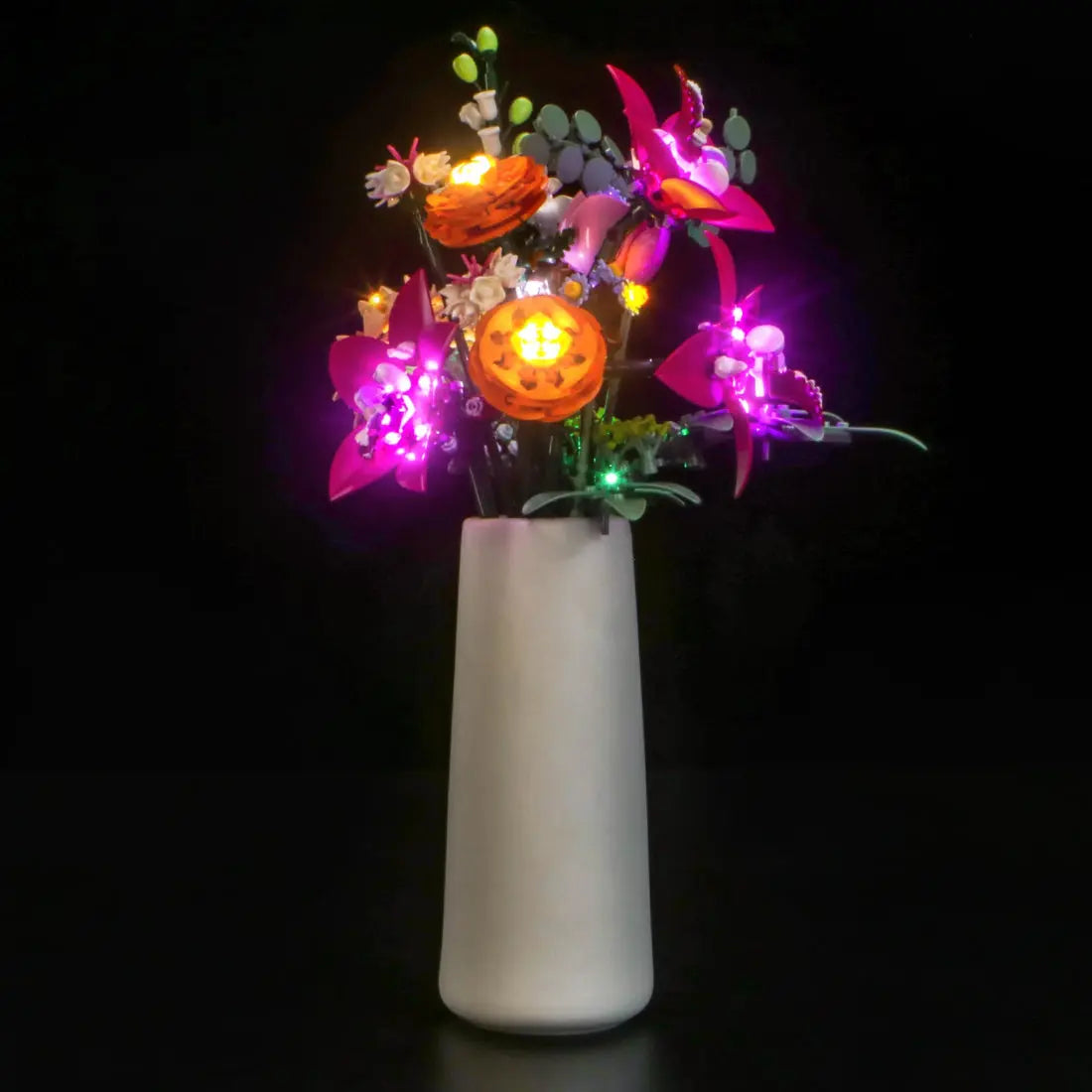 Guirlandes lumineuses magiques — Kit LED pour LEGO® Le joli bouquet de fleurs roses #10342