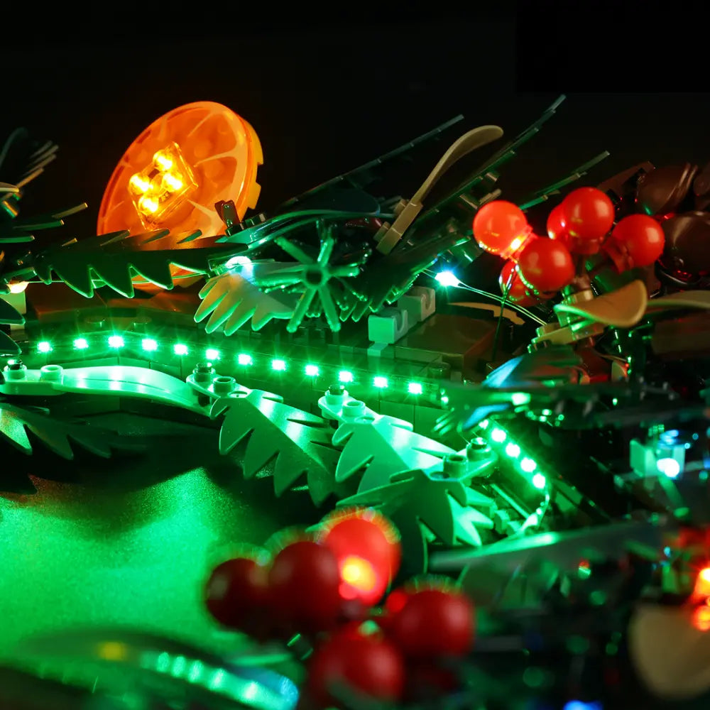 Ein Ausbruch von Frühlingsfarben — LED-Beleuchtungsset für LEGO® Weihnachtskranz #10340